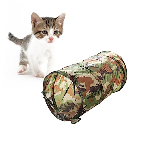 Supvox Katzentunnel Kätzchenröhren Katzentunnel Im Freien Interaktives Katzenspielzeug Katzen, Kätzchenspielzeug, Katzenspielzeug Katzengeschenke Katzenspielzeug Für Drinnen Camouflage von Supvox