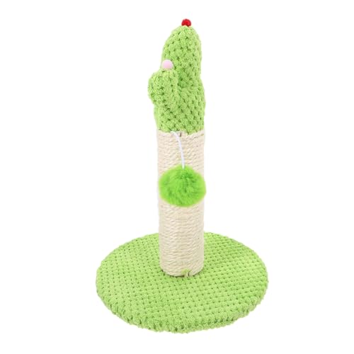 Supvox Klettergerüst Für Katzen Dekorativer Katzenkratzbaum Katzenbedarf Katzenkratzer Für Den Täglichen Gebrauch Entzückender Kätzchenkratzer Bodenkratzstange Light Green Plüsch von Supvox