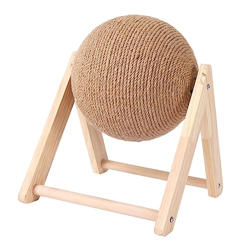 Supvox Kratzspielzeug Für Katzen Kratzspielzeug Aus Sisal Haustier Katze Kätzchen-trainingsspielzeug Katze Kratzt Sisalball Für Haustiere Kratzball Rollende Kugel Der Katze Holz Dribbeln von Supvox