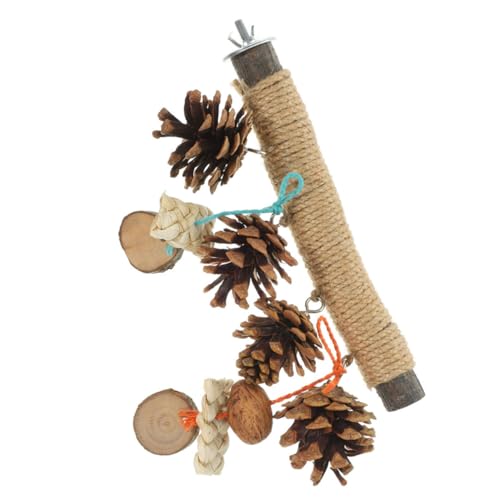 Supvox Vogelsitzstange Papageiensitzstange Ständer Aus Holzzweig Natürliches Kauspielzeug Vogel-trainingsständer Sittichkäfig-zubehör 20 cm Papageien-ständerstange von Supvox