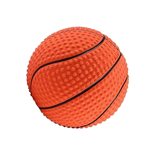 Supvox Interaktives Hundespielzeug Quietschendes Basketball-Form-kauspielzeug Aus Latex für Molaren Zum Zahnen Von Welpen von Supvox