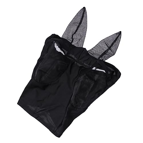 Supvox Pferdekopf Mesh Horse mask Pferdekopf Netz Maske Pferdefliege Black von Supvox