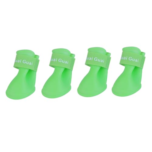 Supvox Gummi-Regenschuhe für Hunde Bonbonfarben Stiefel Schuhe Hunderegenstiefel für kleine Hunde hundeschuhe Regenstiefel für Haustiere Regenstiefel für Hunde Vier Jahreszeiten Stock von Supvox