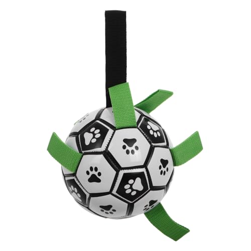 Supvox Spielzeugball Für Hunde Hundefußball Mit Riemen Hundebälle Für Große Hunde Hundeballwerfer Kleine Hundebälle Hunde Fußball Für Hunde Im Freien Hundeball Mit Griff Plastik von Supvox