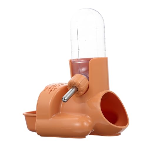 Supvox Trinkbrunnen für Hamster Wasserspender für Hamster Automatische Tränke für Kaninchen Hamster Water Bottle Hamster Feeder wasserflasche professionelle Hamsterfütterung pp Orange von Supvox