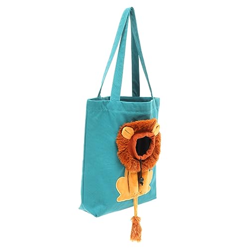 Supvox Umhängetasche Katzentragetasche Welpentragetasche Für Hunde Reisetragetasche Für Haustiere Outdoor-reisehandtasche Große Einkaufstasche Reise-Einkaufstasche Segeltuch Sky-Blue von Supvox