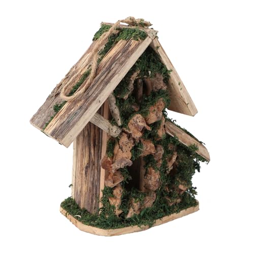 Supvox Vogelhaus aus Holz Vogelhaus Nest Vogelkäfig Vogelnest aus Holz Vogelschlafnest Haustier Vogelnest hölzern von Supvox