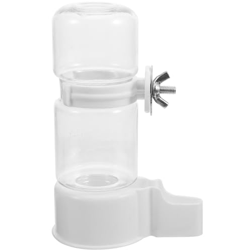 Supvox Vogeltrinker Wasser Vogelhäuschen und Tränke Wellensittichkäfig Papagei Hamster Automatic Water Dispenser vogelkäfig zubehör Vogelzubehör Vogel-Trinkwerkzeug Plastik Weiß von Supvox