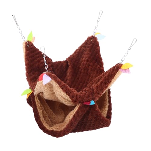 Supvox Warmer Hamster Hängematte aus Weichem Lint Material Doppellagig für Kleinen Nager Gemütliches Schlafnest und Versteck für Meerschweinchen und Eichhörnchen für Kalte Tage im Käfig Supvox Warmer Hamster Hängematte aus Weichem Lint Material Doppellagig für Kleinen Nager Gemütliches Schlafnest und Versteck für Meerschweinchen und Eichhörnchen für Kalte Tage im Käfig von Supvox
