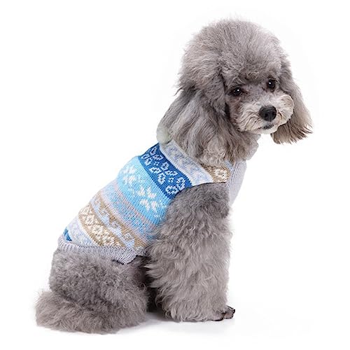 Supvox Haustierzubehör Tier kostü tierkostü Hunde Weihnachtskatzen-Hundekostü Weihnachtspullover Kleider Warmer Pullover Labrador Kleidung Jacke mit Hut von Supvox