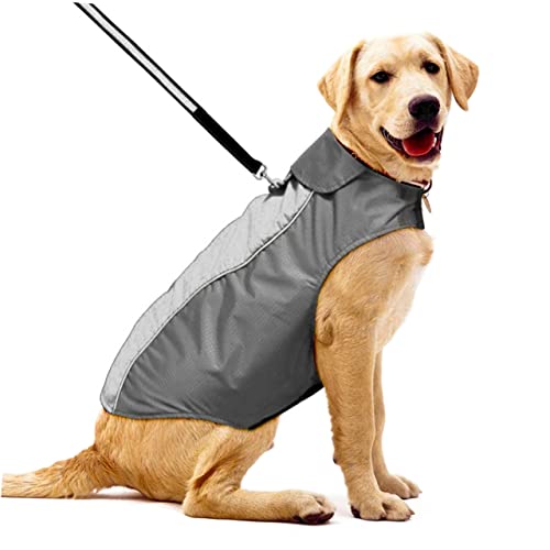 Supvox Hundemantel Größe Xs Schwarz Warme und Atmungsaktive Hundejacke Weiches Fleecefutter Reflektorstreifen Regenfester Hund von Supvox