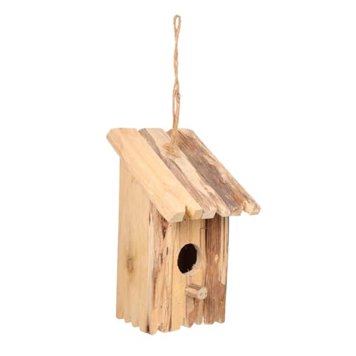 Supvox Wetterfestes Vogelhaus Aus Holz Handgefertigtes Nist Und Futterhaus Für Wildvögel Robust Und Für Den Außenbereich Geeignet Ideal Zum Aufhängen Im Garten Oder Auf Dem Balkon von Supvox