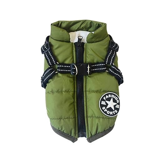 Supvox Strickweste Für Haustiere Warm Kleidung Armeegrün Größe 2XL Hundeweste Für Outdoor-aktivitäten von Supvox