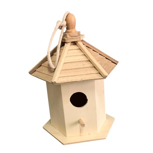 Supvox Spielzeug für draußen Miniaturen Miniaturdekoration Familie Vogelhaus Wohnkultur Spielzeuge Vogelhaus aus Holz Dekoration klein schmücken Inkubator Vogelkäfig Vögel Bambus von Supvox