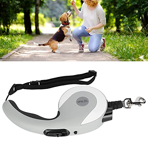 Einziehbare Hundeleine, sicheres Material Pet Walking Leine Pet Retractable Leine Retractable for Dog(White Gray) von Surebuy