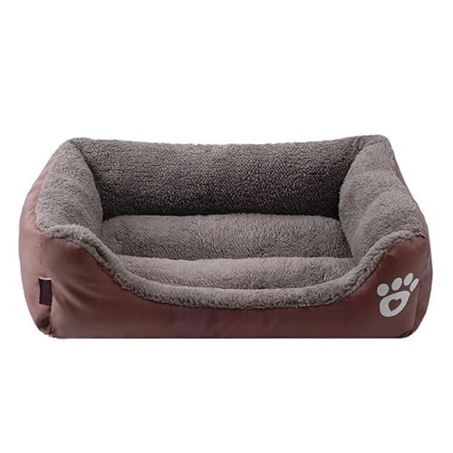 Surtep Sofa Hunde- und Katzenbett - rechteckiges Tierbett für Hunde und Katzen, Braun, S von Surtep