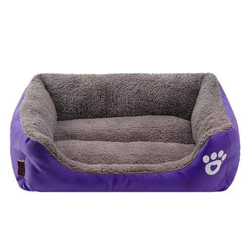 Surtep Sofa Hunde- und Katzenbett - rechteckiges Tierbett für Hunde und Katzen, Lila, L von Surtep