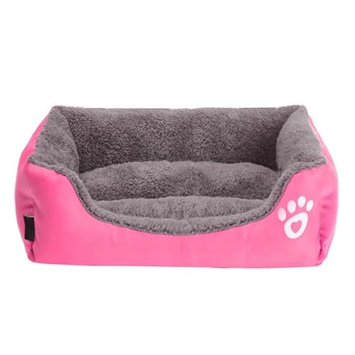 Surtep Sofa Hunde- und Katzenbett - rechteckiges Tierbett für Hunde und Katzen, Rosa, L von Surtep