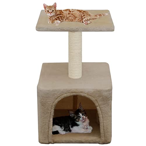 Susany Katzenkratzbaum Kratzbaum Katzenbaum Kletterbaum Katzen Sisal 55cm Beige von Susany