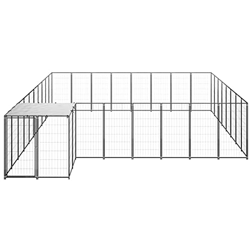 Susany Outdoor Hühnerstall Kleintierstall Mit abschließbarer Tür Gehege Vogelkäfig Hühnerkäfig Tierlaufstall,Freilaufgehege Hühnerhaus Freigehege Geflügelstall 550 x 440 x 110 cm (L x B x H) von Susany