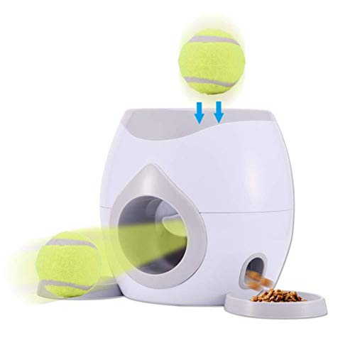 Pet Ball Feeder Spielzeug, Pet Tennis Ball Launcher Spielzeug, Automatische Pet Feeder Holen Sie Sich Tennis Ball Launcher Hund Trainingsspielzeug Interaktive Wurfball Maschine von Suszian