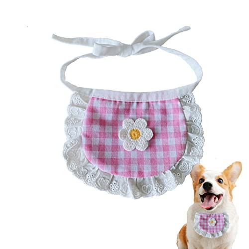 Bandana für Hunde, Lätzchen für Haustiere, Decke, dreieckig, Lätzchen, verstellbar, Bandana für Hunde, Katzen, Tiere (Rosa) von Suxgumoe