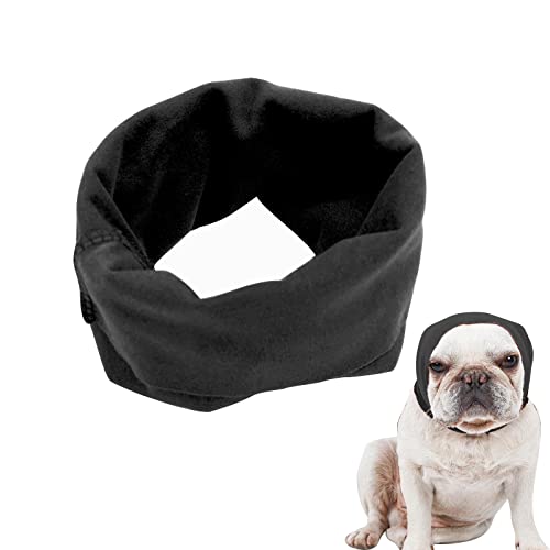 Ohrenschützer für Hunde, Ohrenschützer für Hunde und Katzen zur Linderung von Angstzuständen beruhigend dehnbar Lärmschutz Snood Stirnband Hunde Hoodie für Nacken und Ohrenwärmer Pflege (M, Schwarz) von Suxgumoe