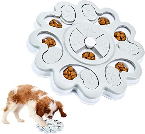 Sweelive Dog Puzzle Feeder, Treat Dispenser Toy, interaktives Spielzeug für Hunde, Intelligenz-Spiel für Hunde, Spiele mit Mental von Sweelive