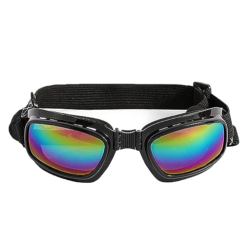 Swetopq Haustier Sonnenbrille Für Hunde Sonnenschutz Hunde Googles Winddichte Anti UV Sonnenbrille Für Hunde Mit Langer Schnauze Mit Gummiband Haustierbrille Mit UV Schutz von Swetopq