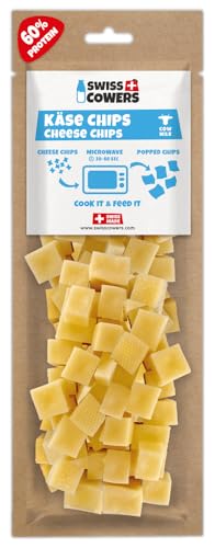 Swiss Cowers Käse Chips - zum Aufbacken | 100% Schweizer Milch | für große und kleine Hunde | Zahnpflege | ohne Laktose | einzigartig und lecker | Das Original aus der Schweiz von SwissCowers