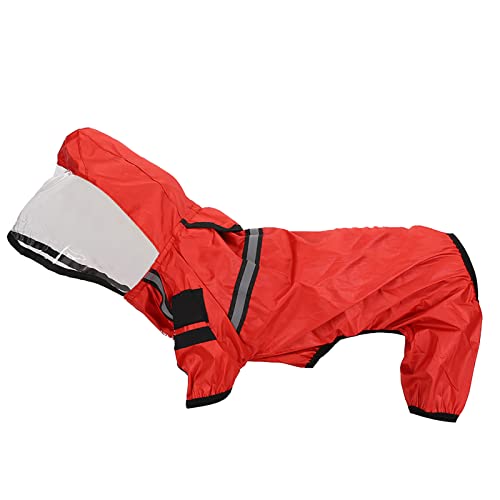 Sxhlseller Pet Raincoat, Rainproof Effect Wasserdichter Regenoverall Outdoor Pet Clothing Raincoat (L) von Sxhlseller