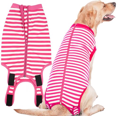 Sychien Hunde-Genesungsanzug nach Operationen, groß, weiblich, Spay Wundschutzanzug, Rosa, 3XL von SyChien