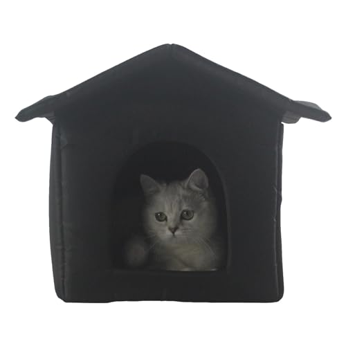 Syengery Katzenunterschlupf Für Draußen, Katzenhaus Outdoor Winterfest Isoliert, Katzenhaus Draußen Winterfest, Katzenhaus Outdoor Für Hunde, Katzen, Welpen, Kätzchen, Kaninchen von Syengery