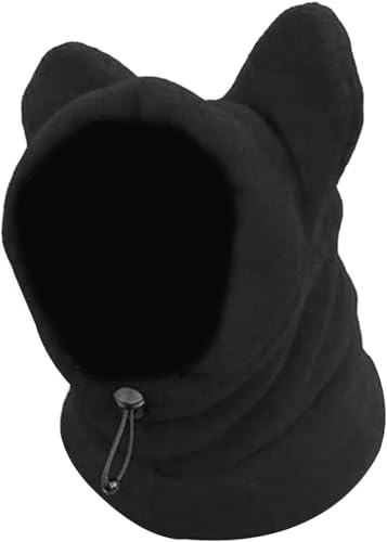 Wintermütze für Hundeohren, Lärmschutz Hundemützen für den Winter, Hundehaube Ohrenschützer Warme Kappe für kleine und mittelgroße Haustiere (Schwarz, XL) von Symphonyw