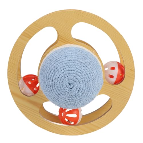 Syrisora SISAL CAT Crocker Ball -Spielzeug für Möbel, Stilvolles Aussehen, Innenspiel mit Katzenkratzern, Kratzerball, Kratzbugel (S) von Syrisora