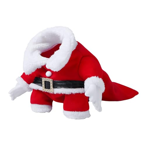 Syrisora ​​Weihnachtskostüm, Hunde-Weihnachtskostüme, Rote Farbe, Multifunktionaler Niedlicher Hunde-Weihnachtsmann-Anzug Festivals (M) von Syrisora