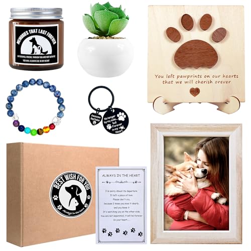 Sysmashing Trauergeschenk für verlorene Katze oder Hund, Gedenkgeschenk, Hunde-Gedenkgeschenk, Geschenk für Hundeliebhaber, Freunde und Familie von Sysmashing