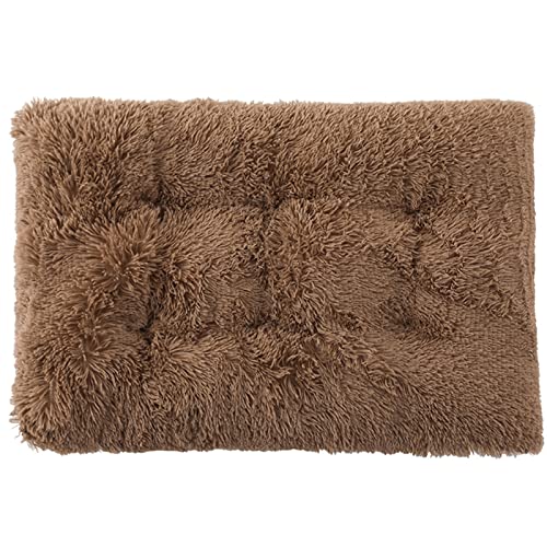 Selbstwärmendes Hundebett, Katzenbett, Hundekissen, einfarbig, hält warm, weiche Textur, verdickte Katze, Hunde, Schlafmatte für den Innenbereich, für Hunde und Katzen, Khaki, Größe L von Sytaun