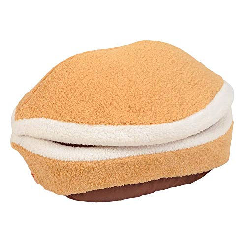 Sytaun Abnehmbare Ultra-Soft Shell Haustier Hund Katze Haus Matte Kissen Schlaf Beige Gelb M von Sytaun