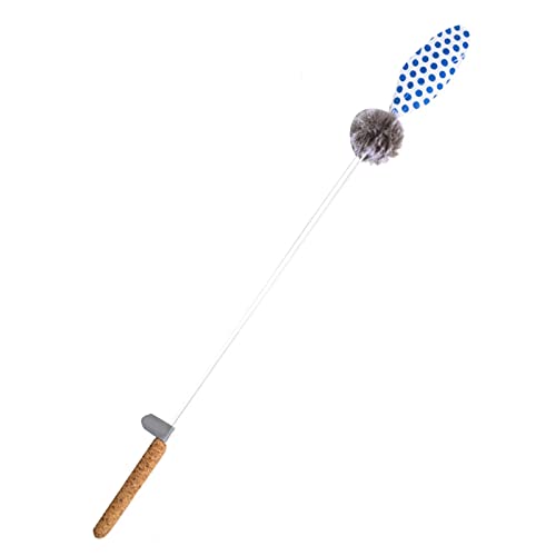 Sytaun Cat Interactive Stick Einfach zu verwendender niedlicher dekorativer, hoch elastischer Stock-Katzen stab für das Haustier Training Blau von Sytaun