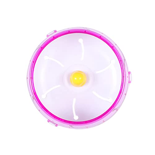 Sytaun Hamster Übung Spielzeug Bur-Free Relief Langeweile Rad Spielzeug Kleintier Laufen Sport Rad Spielzeug Haustier Spielzeug Rosa 14cm von Sytaun