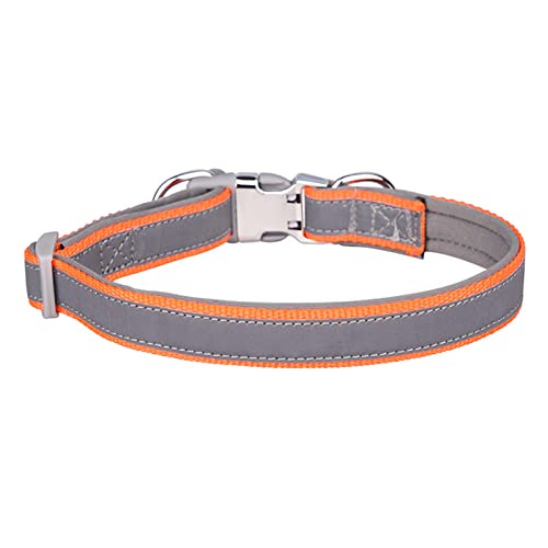 Sytaun Katzenkragen Hohe Elastizität Dekorative Flexible Safe Nylon Haustier Katze Halskette Kragen für Kitty Orange L. von Sytaun