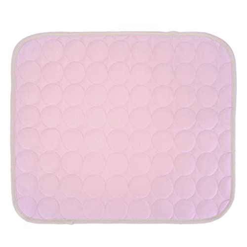 Sytaun Pet Pad Rund Muster Dauerhaft wasch bar Atmungsaktiv Cooles Haustier Kissen für Haustiere Rosa S von Sytaun