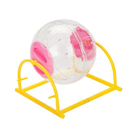 Sytaun Transparentes Laufrad für Hamster, Laufball, 12 cm, Rosa von Sytaun