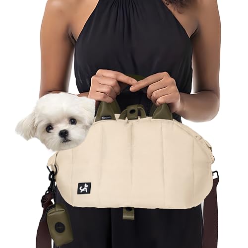 Sytopia Hundetasche Tragetasche für kleine Hunde creme beige von Sytopia