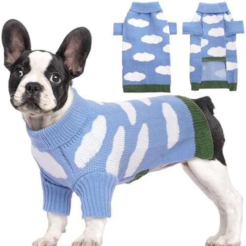 Großer Hundepullover, Hundepullover für große Hunde, Jungen und Mädchen, warmer Rollkragen-Strickwaren, Hunde-Outfits für große Hunde, Winterkleidung, dehnbarer Pullover, Strickpullover für Corgi, von T'CHAQUE