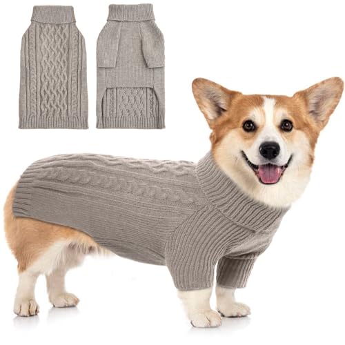 T'CHAQUE Hundepullover, warmer Pullover, Rollkragenpullover für kleine Hunde, mittelgroße Hunde, große Hunde von T'CHAQUE