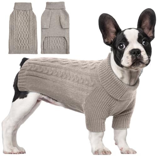 T'CHAQUE Hundepullover, warmer Pullover, Rollkragenpullover für kleine Hunde, mittelgroße Hunde, große Hunde von T'CHAQUE