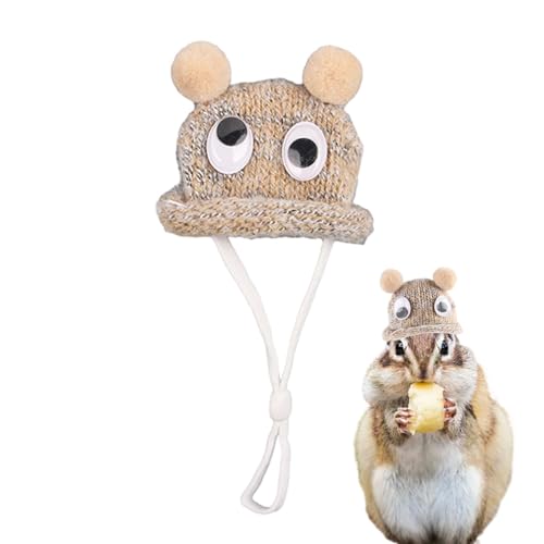 Hamstermützen – Handgestrickte Hamstermützen – weiche, gemütliche, kleine Mütze – klein mit verstellbarem Riemen – Outfits für Meerhasen von TABSIRAH