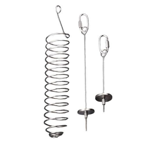 Hirsehalter für Vogelkäfig, Vogelspielzeug, Futterhalter, Obstgabel, 3 x Edelstahl-Futterspender zum Aufhängen, langlebige Leckerli-Futterstation für Vögel, , Kauspielzeug für Sittiche Hirsehalter für Vogelkäfig, Vogelspielzeug, Futterhalter, Obstgabel, 3 x Edelstahl-Futterspender zum Aufhängen, langlebige Leckerli-Futterstation für Vögel, , Kauspielzeug für Sittiche von TABSIRAH